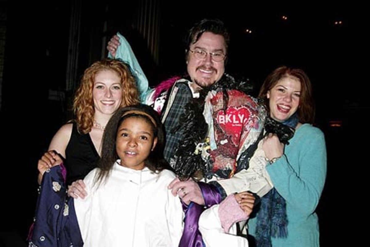 Past Gypsy Robe Winners Dylis Croman (SWEET CHARITY), Merwin Foard (ASSASSINS), Roxanne Barlow (DIRTY ROTTEN SCOUNDRELS) and the youngest winner, Brynn Williams (IN MY LIFE)  at 