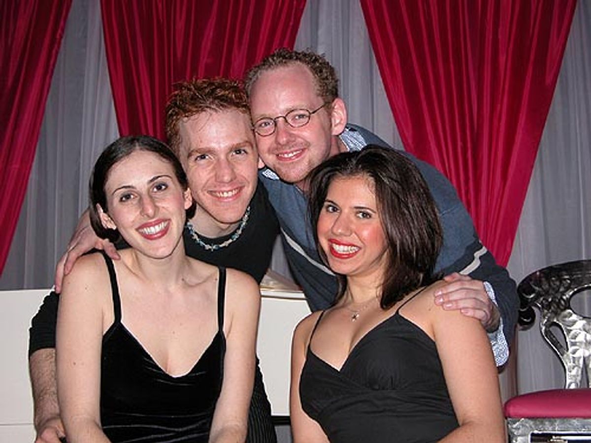 
The group poses with producer Jamie McGonnigal who along with producing is directing the concert series  at 