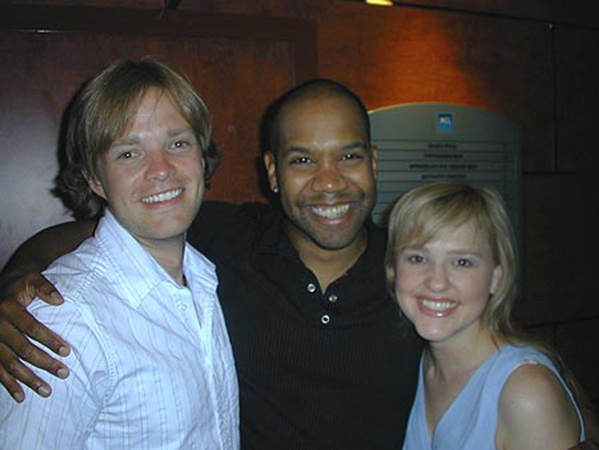 
Jeff Hemingway, Darius DeHaas and Anika Larsen  at 