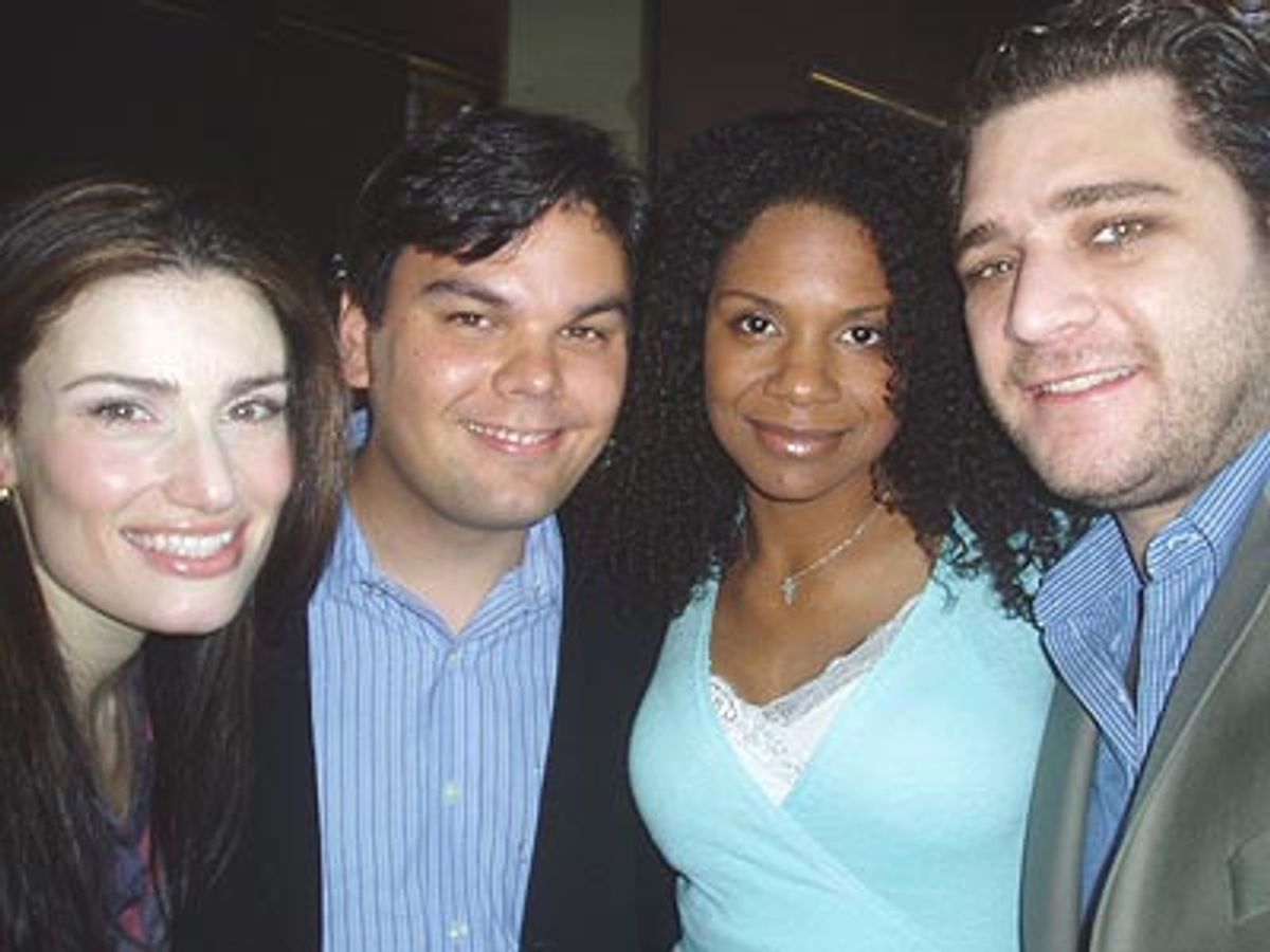 Best Nominee Idina Menzel (Wicked) and three-time Tony Winner Audra McDonald
 at 