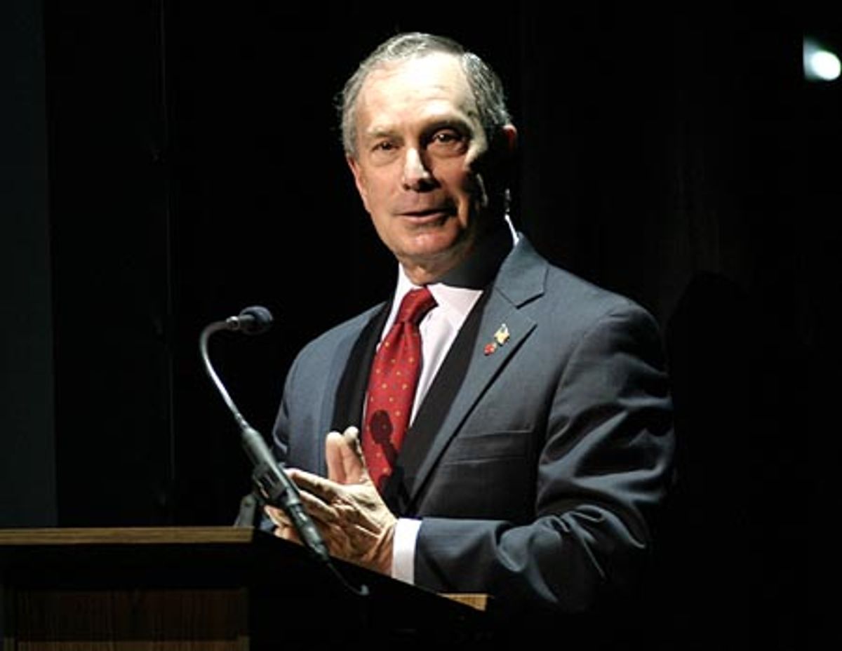 New York City Mayor Michael Bloomberg

 at 