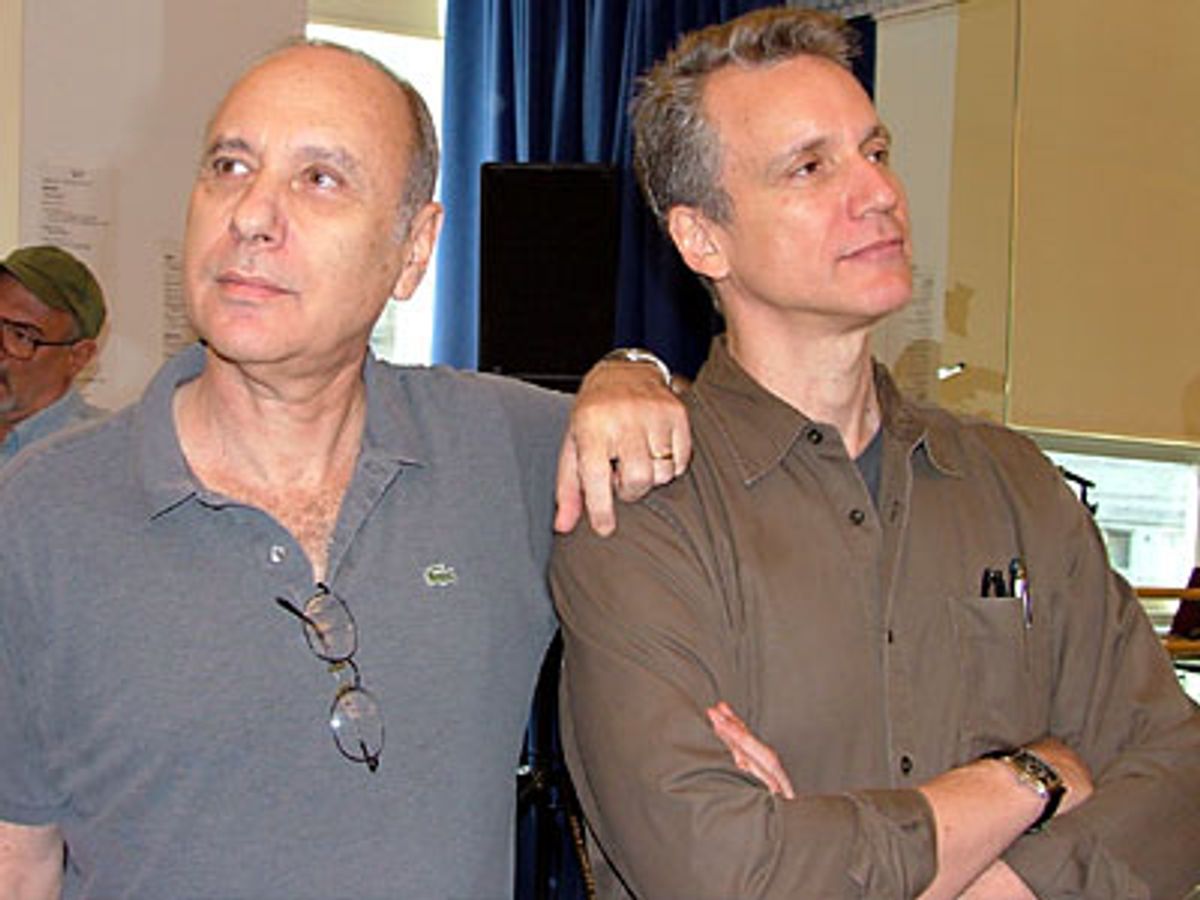 Book writers Marshall Brickman and Rick Elice pose for
BroadwayWorld
 at 