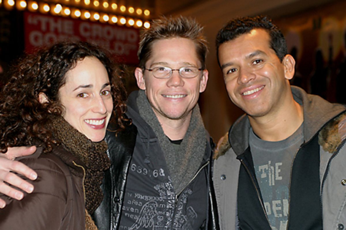 Nina Goldman (Dirty Rotten Scoundrels), Jack Noseworthy, Sergio Trujillo (Choreographer, Jersey Boys)  at 
