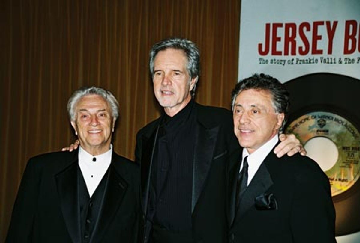 The 3 surviving members of The Four Seasons: Tommy DeVito, Bob Gaudio and Frankie Valli at 