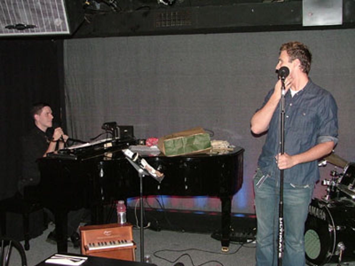 John Hill and musical director, Jonah Speidel at 