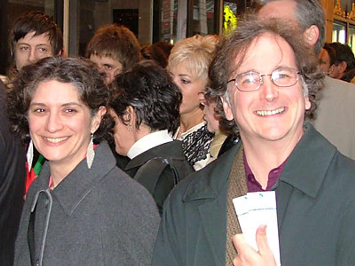 First nighter couple Adrianne Lobel and Mark Linn-Baker at 