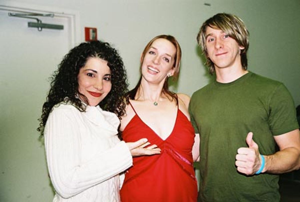 Julie Garnye, Julia Murney and Luther Creek at 