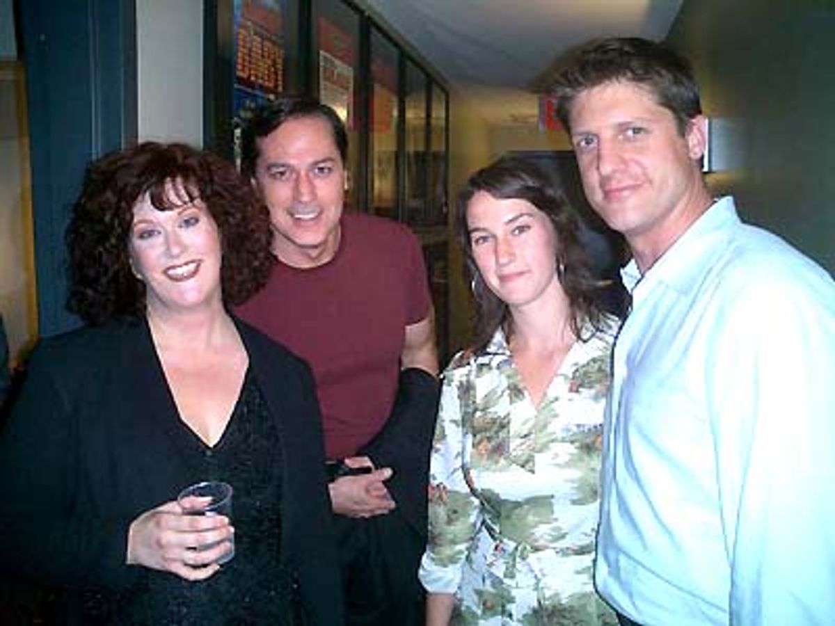 Liz McCartney, Tom Hewitt, Phoebe Kreutz and Christopher Sieber  at 