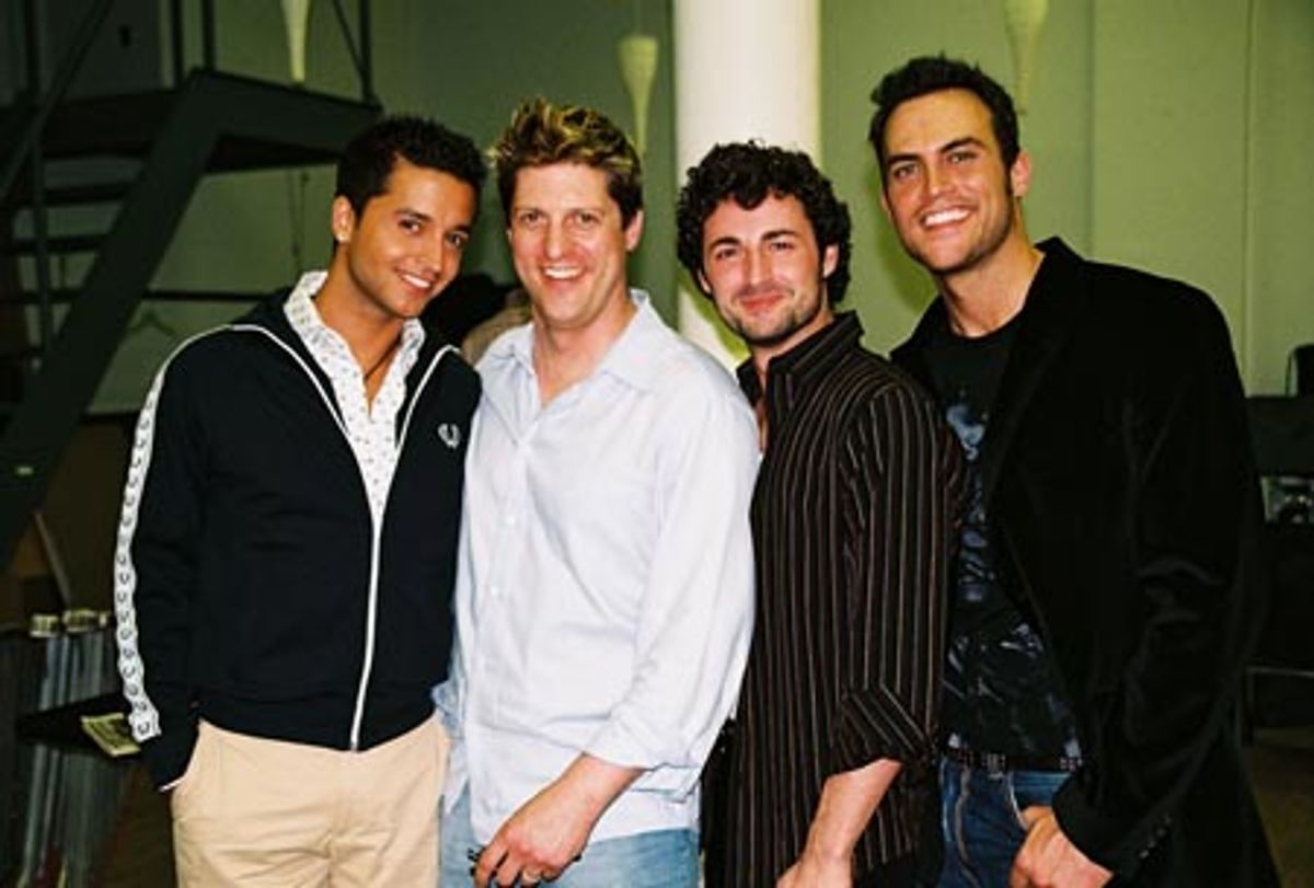 Jai Rodriguez, Christopher Sieber, Max von Essen and Cheyenne Jackson at 