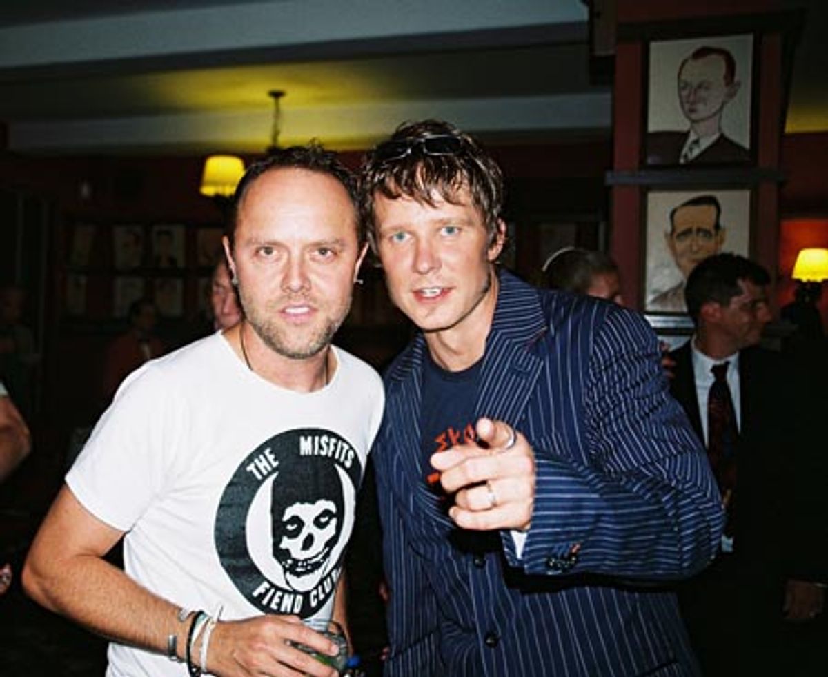 Lars Ulrich (Metallica) and Will Chase at 