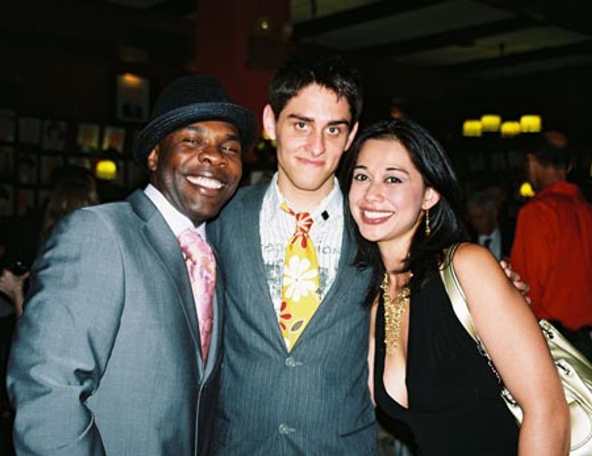 Michael Potts, Justin Scribner (Assistant Stage Manager),
and Julie Danao-Salkin at 