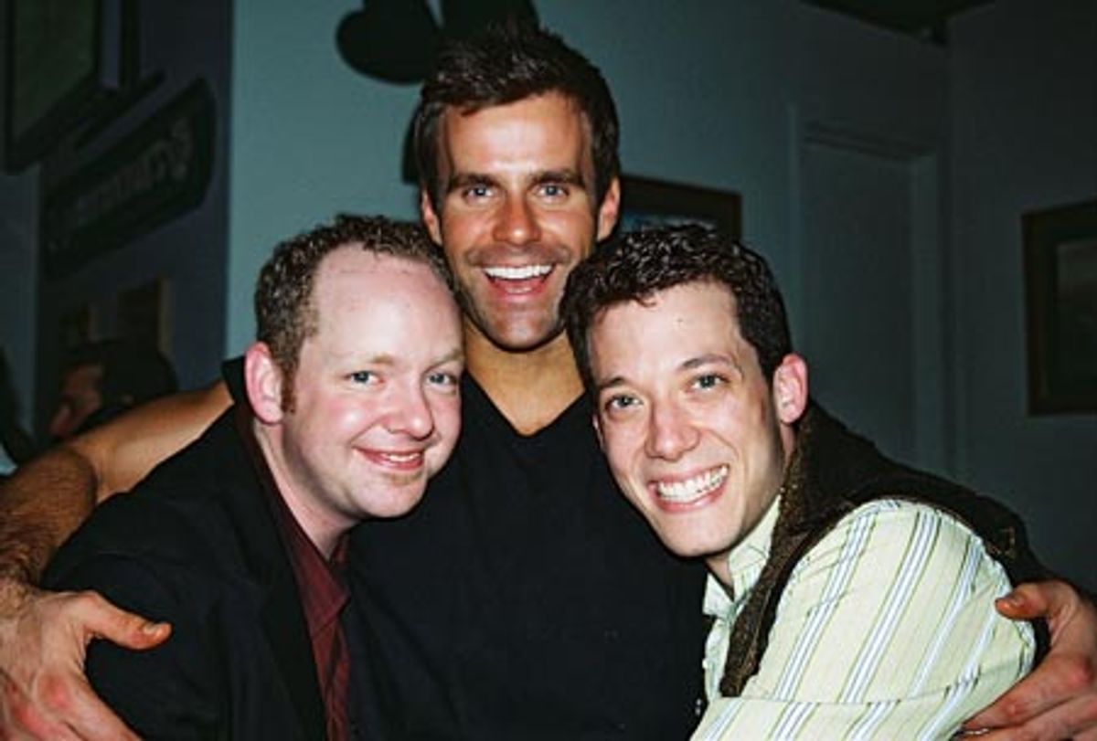 Jamie McGonnigal, Cameron Mathison and John Tartaglia  at 