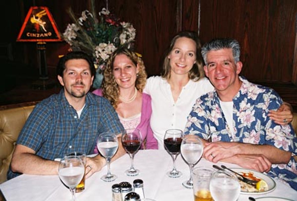 Doug Besterman (Tony-award Winning Orchestrator, Fosse, The Producers, Thoroughly Modern Millie) wife Johanna, Julie and Gregory Jbara  at 