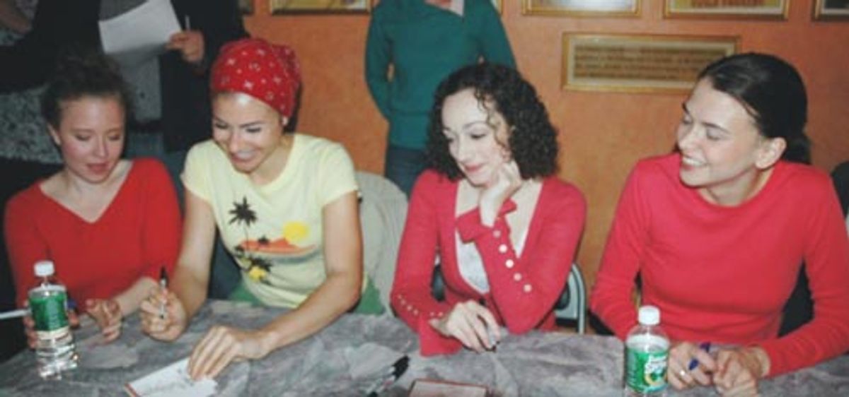 Amy McAlexander, Jenny Powers, Megan McGinnis and Sutton Foster at 