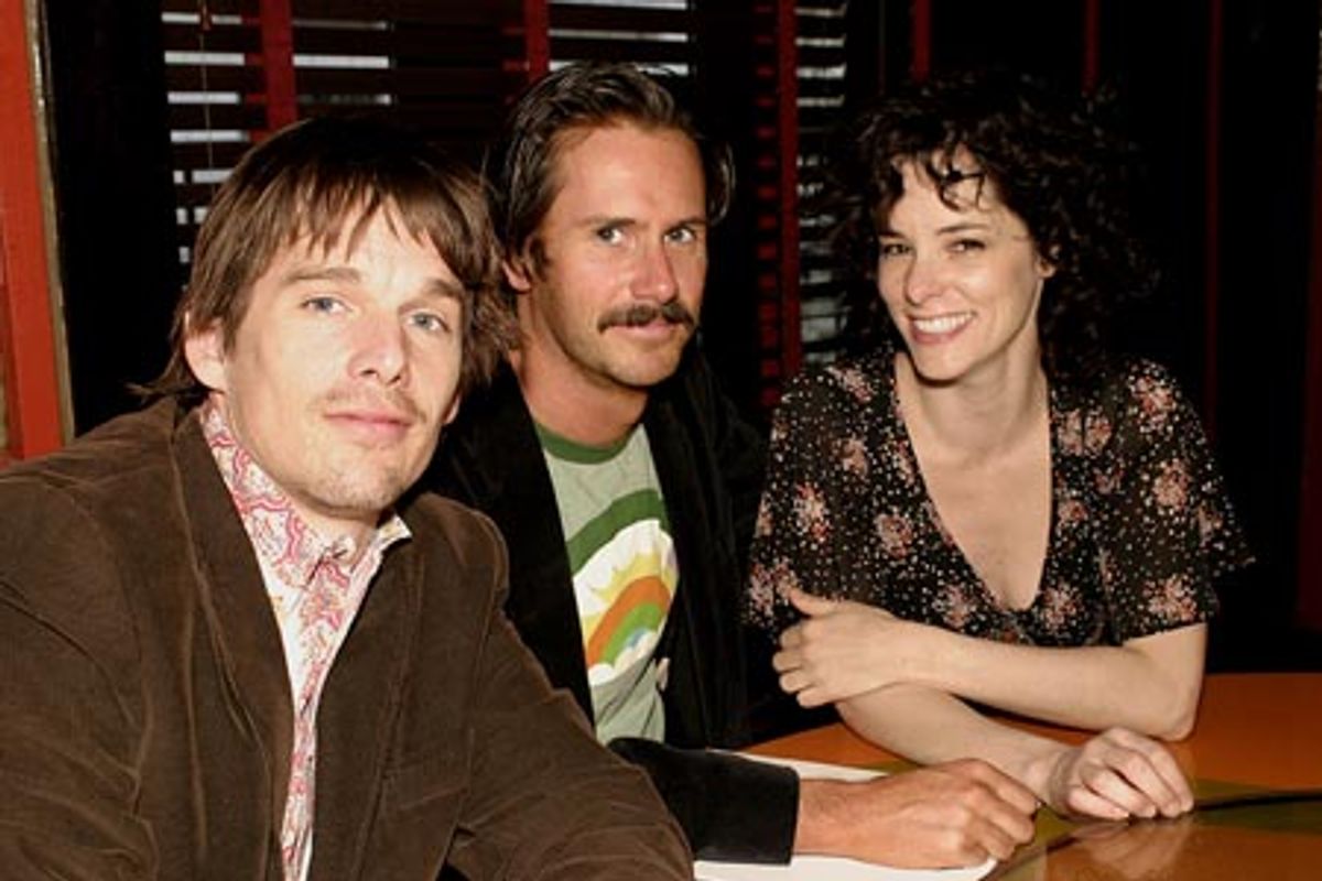 Ethan Hawke, Josh Hamilton, and Parker Posey at 
