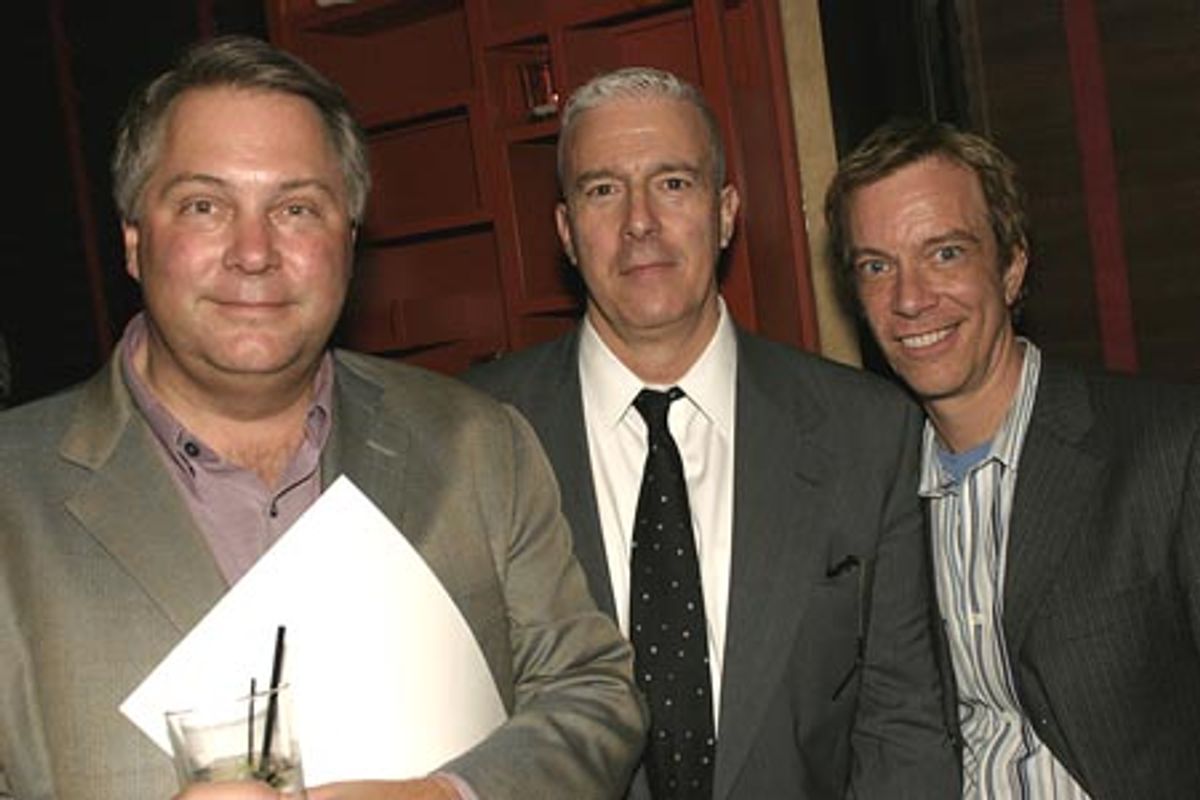 Geoff Rich (Managing Dir. The New Group), Peter Stern & Tom Smedes (Martian Entertainment) at 