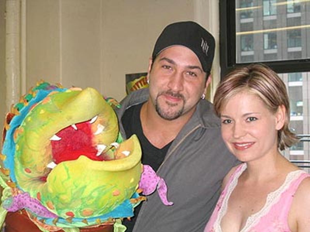Special guest Audrey 2 joined Joey and Jessica for a photo op.  at 