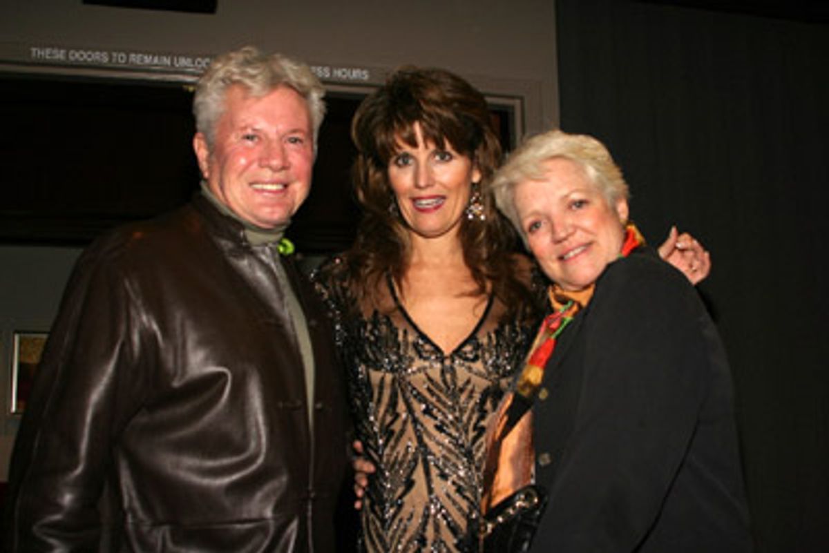What a lucky man Gary Pudney is, as he poses with Lucie Arnaz and Valerie Armstrong at 