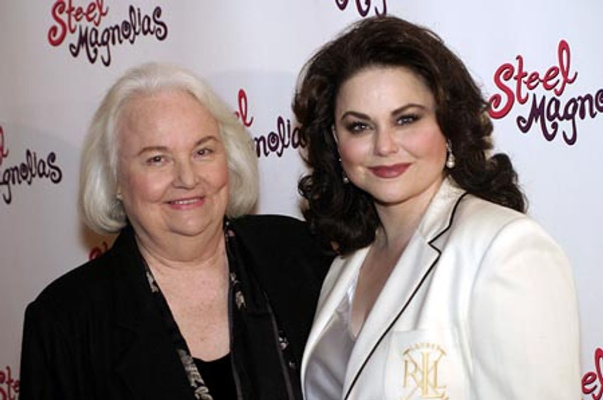 Delta's joined by her proud mother Jean  at 