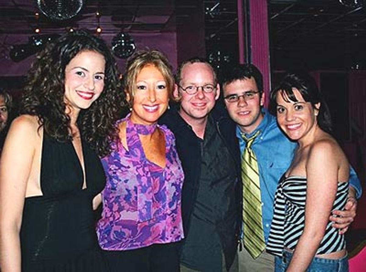 Mandy with Kim Cea, Jamie McGonnigal, Brian Lowdermilk (who's Don't Look Back Mandy sang), 
and Jenna Leigh Green  at 
