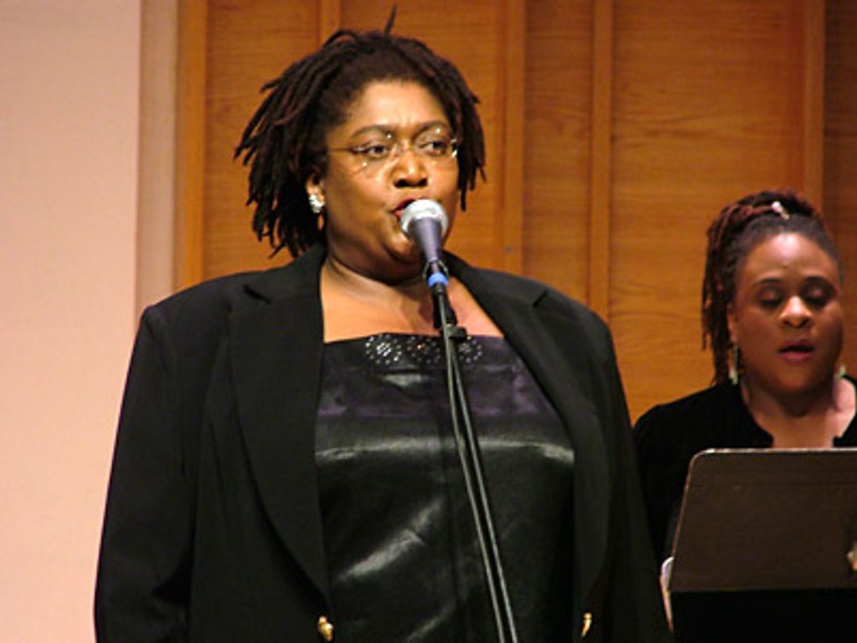 Mary Bond Davis led the full cast in the title song, 'Leap Of Faith' at 