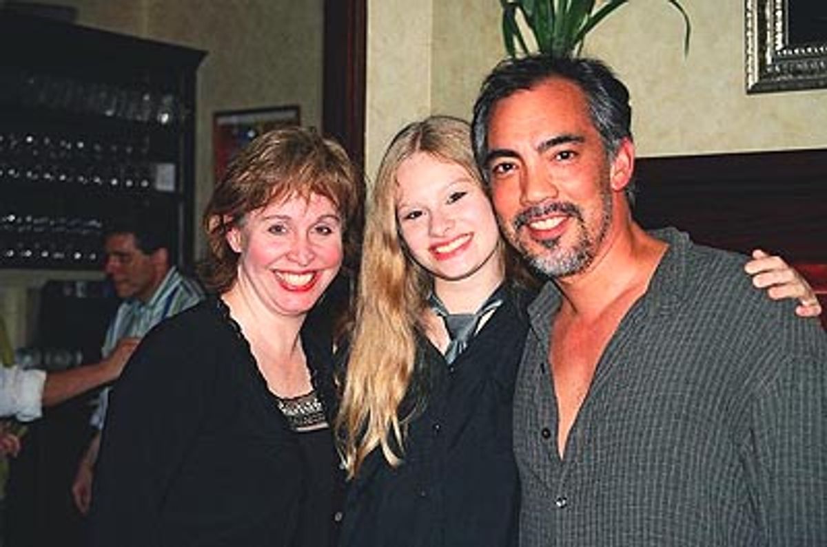 Nancy with daughter Jillian and husband Thom Sesma at 