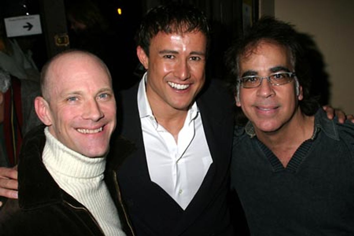 David Drake ('The Night Larry Kramer Kissed Me'), Steven Fales, and Richard Jay-Alexander at 