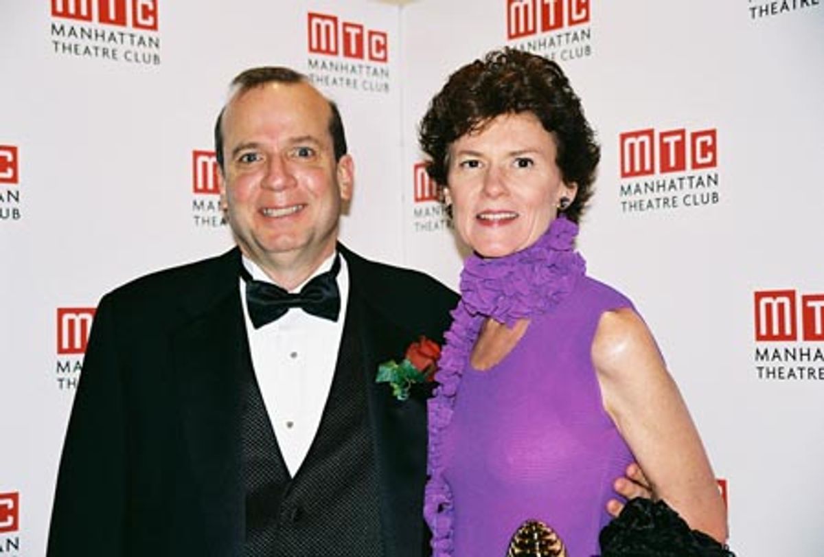 Honoree Barry Grove (MTC Executive Producer) and wife Maggie Smith at 