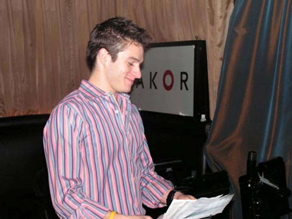 Bare's Jesse Vargas during rehearsal  at 