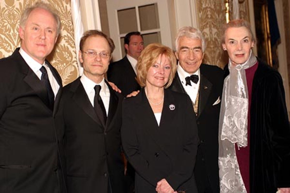 John Lithgow, David Hyde Pierce, Jane Curtin, Gordon Davidson, and Marian Seldes at 