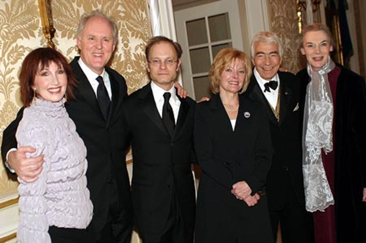 Joanna Gleason, John Lithgow, David Hyde Pierce, Jane Curtin, Gordon Davidson, and Marian Seldes at 