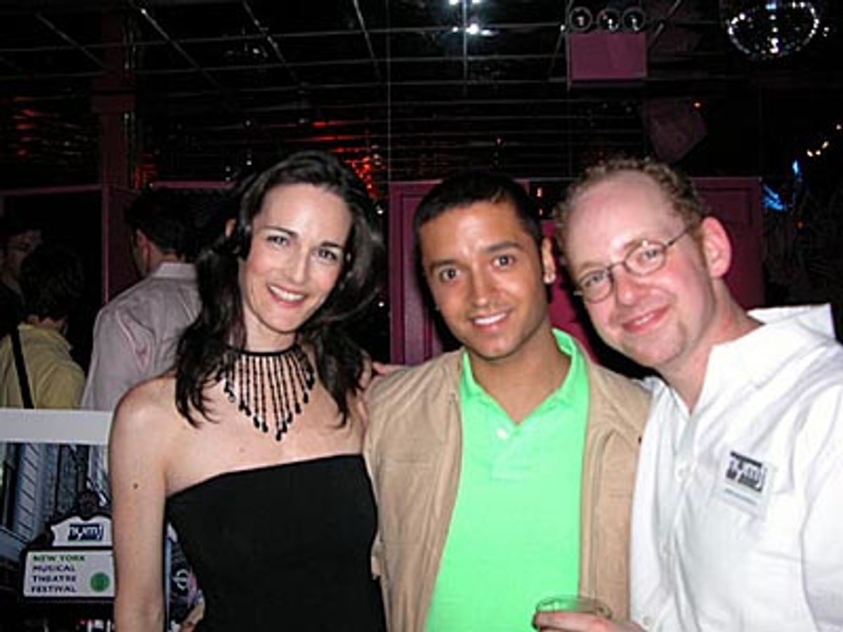 Charlotte Cohn with Queer Eye's Jai Rodriguez and Jamie McGonnigal, Founding Producer  at 