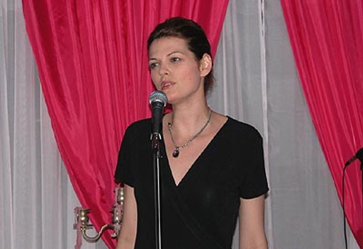 Kate Shindle helped bring the evening to a close accompanied by Bat Boy composer Larry O'Keefe  at 