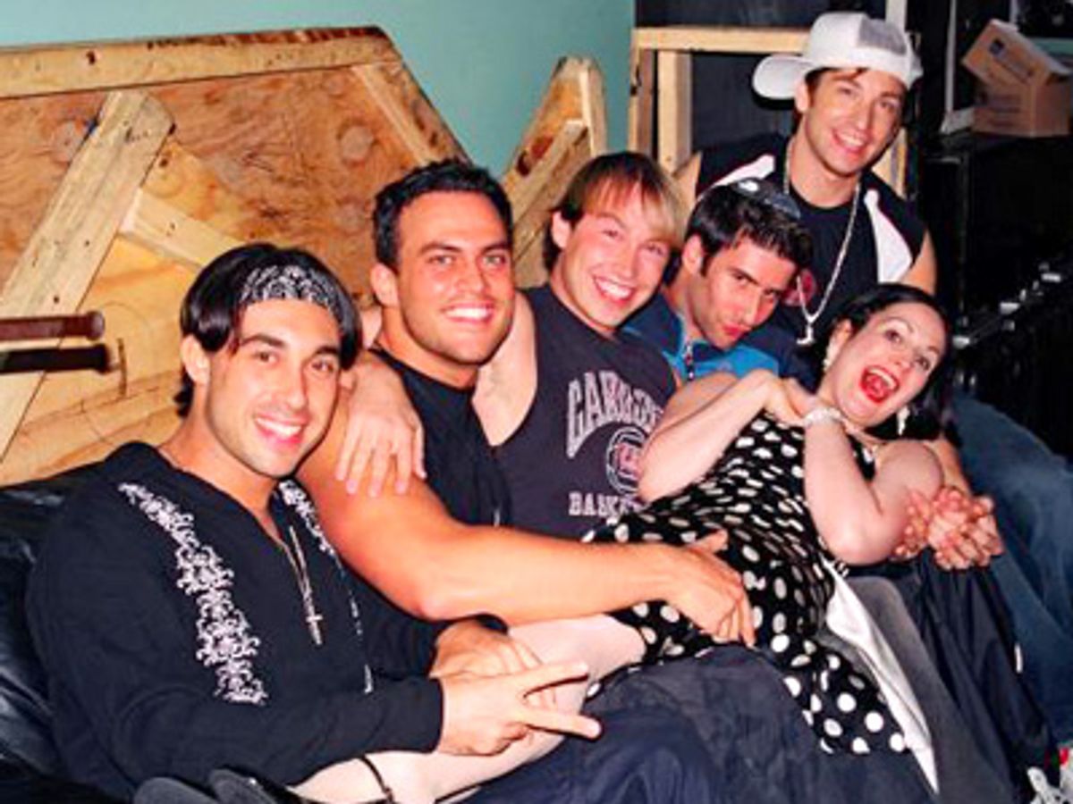 The cast of Altar Boyz and Stephanie at 