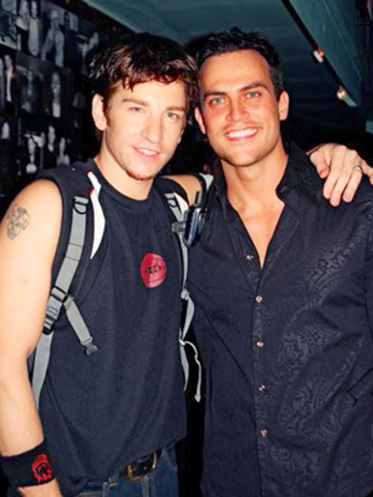 
Andy Karl and Cheyenne Jackson at 