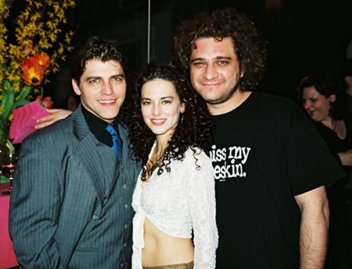 Deven May, Sherrie Austin and NYMF Co-host Jeff Marx ('Avenue Q' co-writer) at 