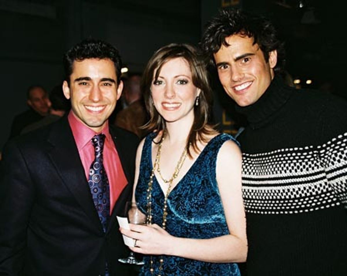 John Lloyd Young, Pamela Bob and David Burnham at 