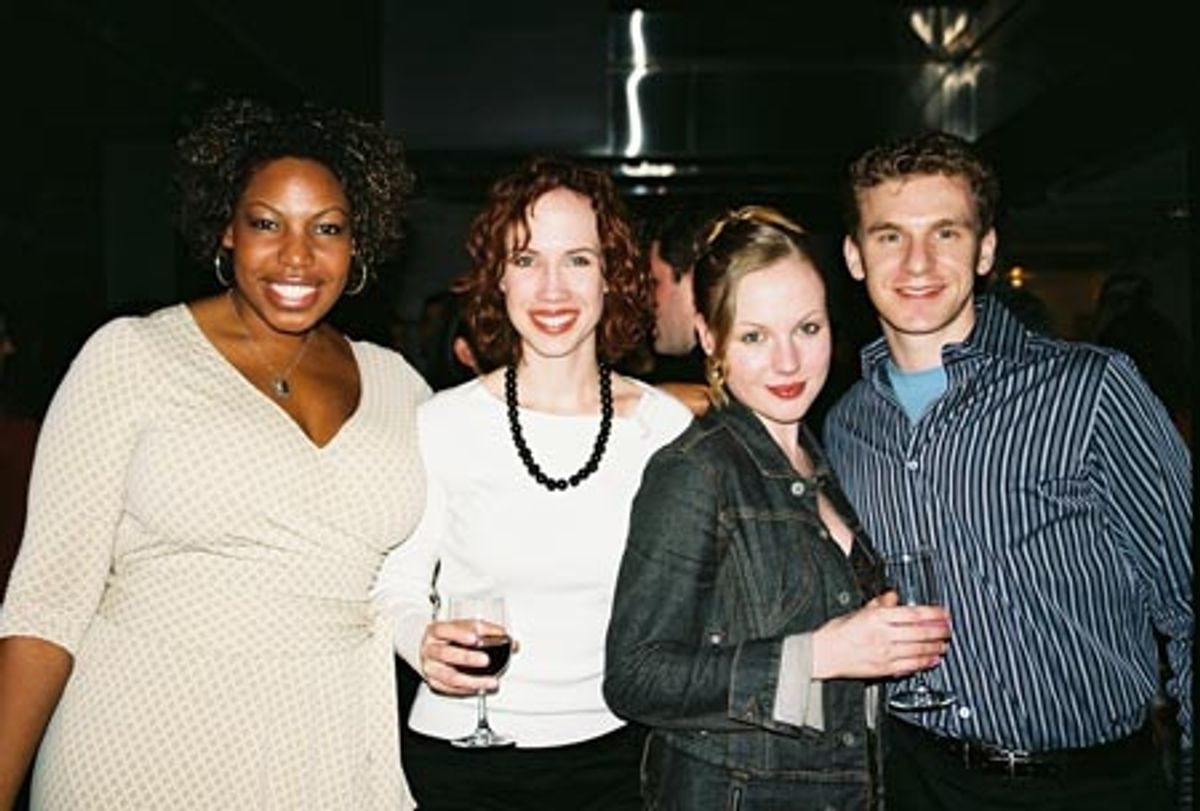 Aurelia Williams ('Menopause - The Musical'), Shannon Polly ('Normal Musical'), Courtney Glass ('Woman In White') and Adam Overett ('June B. Jones') at 