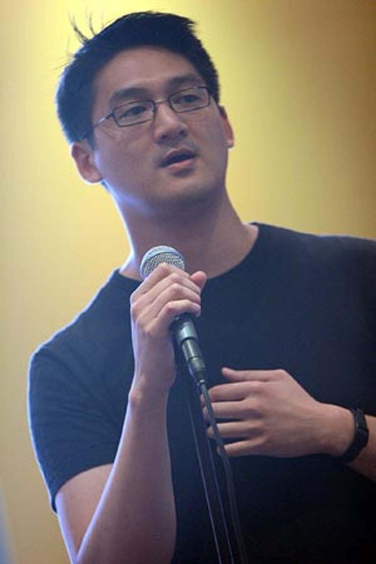 Timothy Huang (author) singing 'Promise' with Shonn Wiley  at 