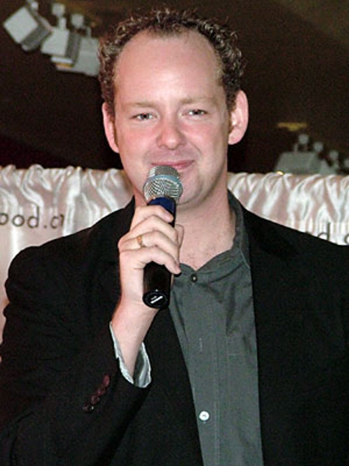 Jamie McGonnigal introduces the host for the show... at 