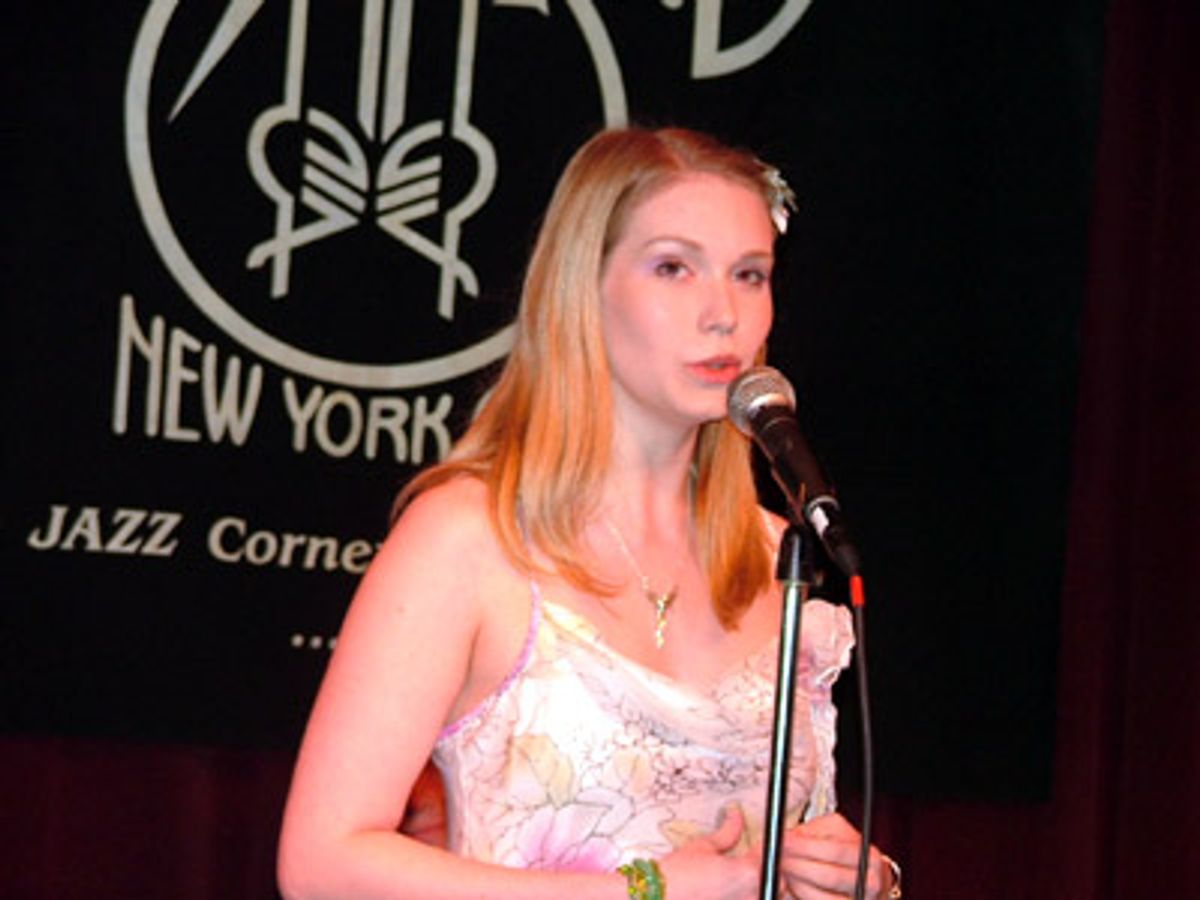 
The uber-talented Emma Williams who flew in from England to sing
at Larry's concert (and catch some Broadway shows, of course)
 at 