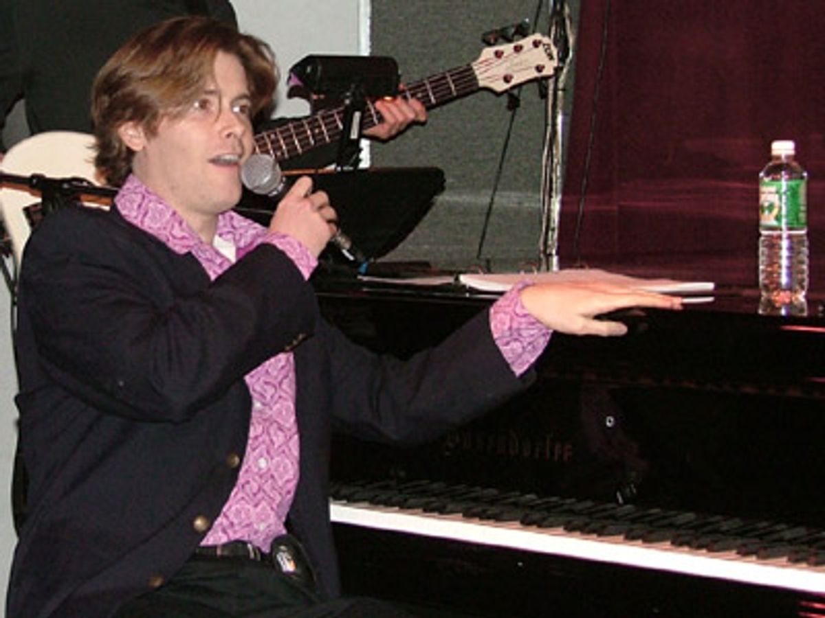 Larry at the piano at 