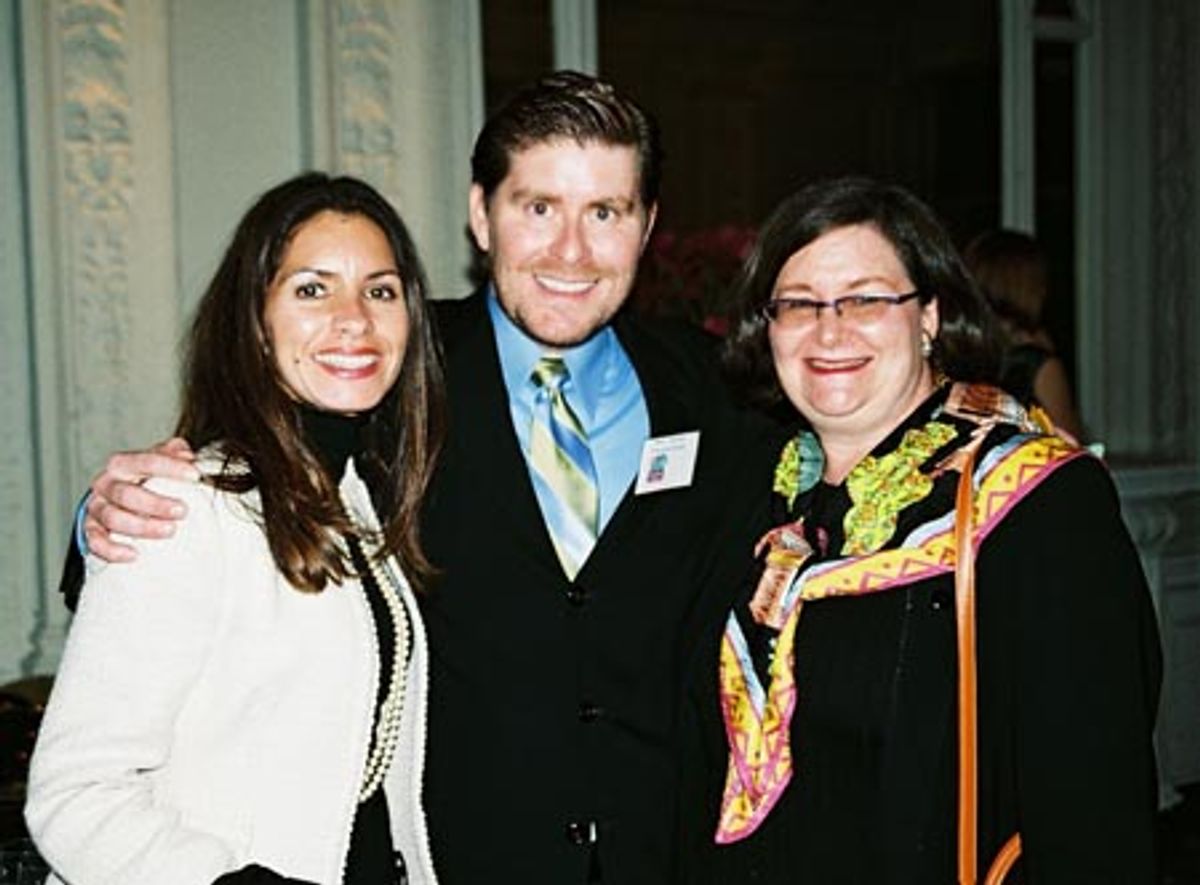 Melissa Sosa, Mark J. McGrath and Susan Seigle at Only Make Believe's 2005 Benefit