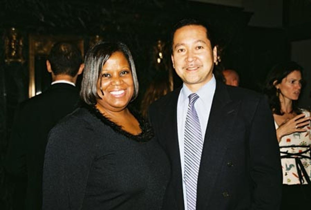 Sheila Kay Davis with husband Michael Kinui at 