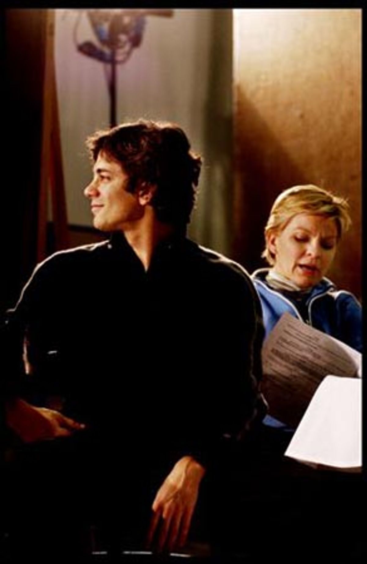 Adam Garcia and Lucy Schaufer at 