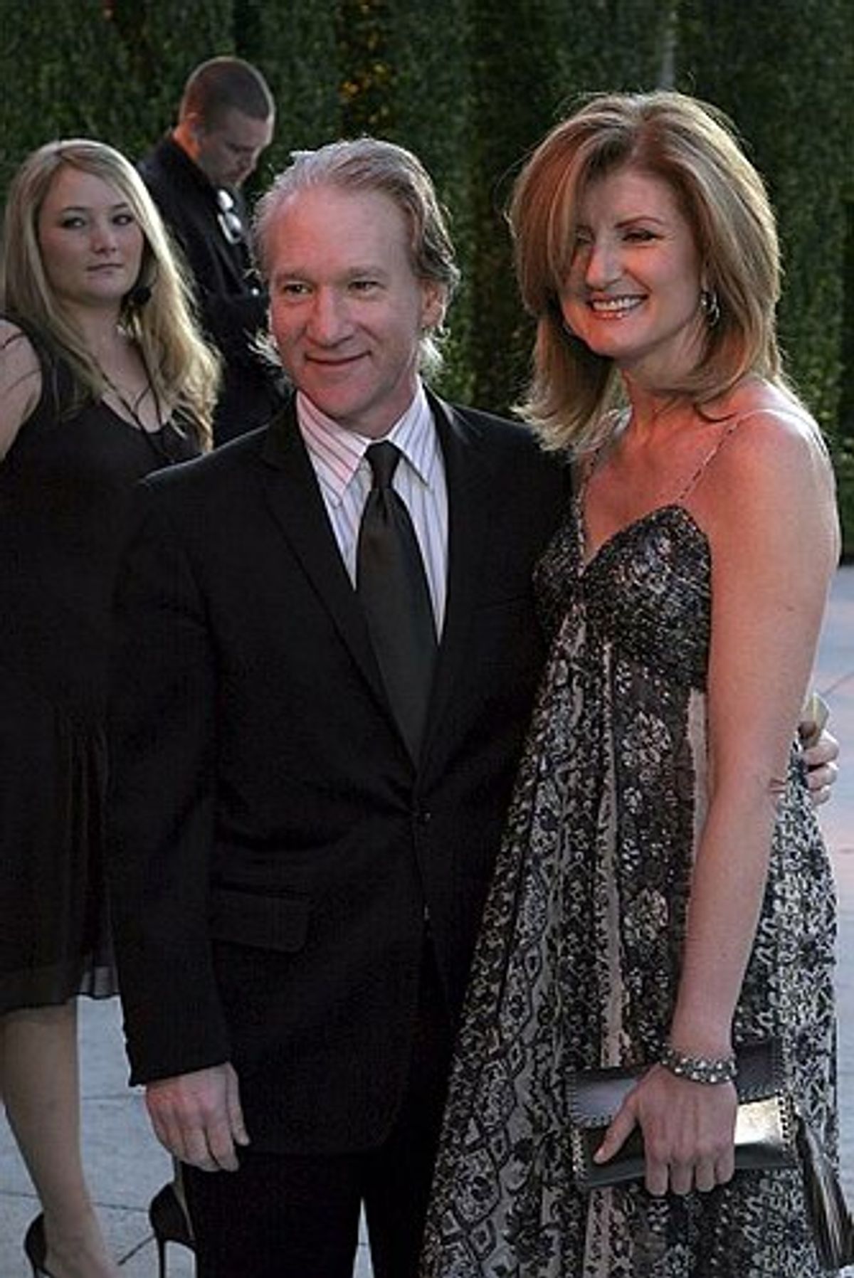 Bill Maher and Arianna Huffington at 
