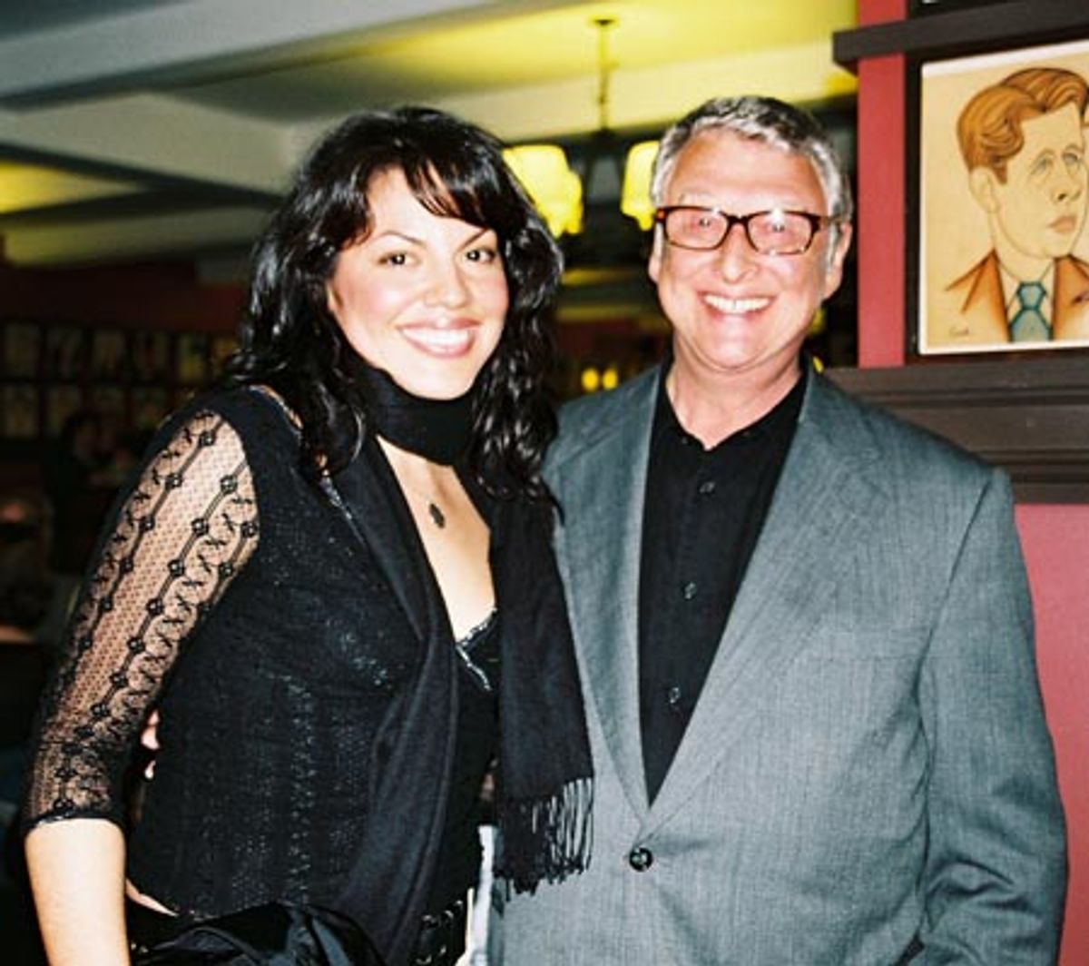 Sara Ramirez and Outer Critic Award Winner Mike Nichols for Outstanding Direction of a Musical, 'Monty Python's Spamalot' at 