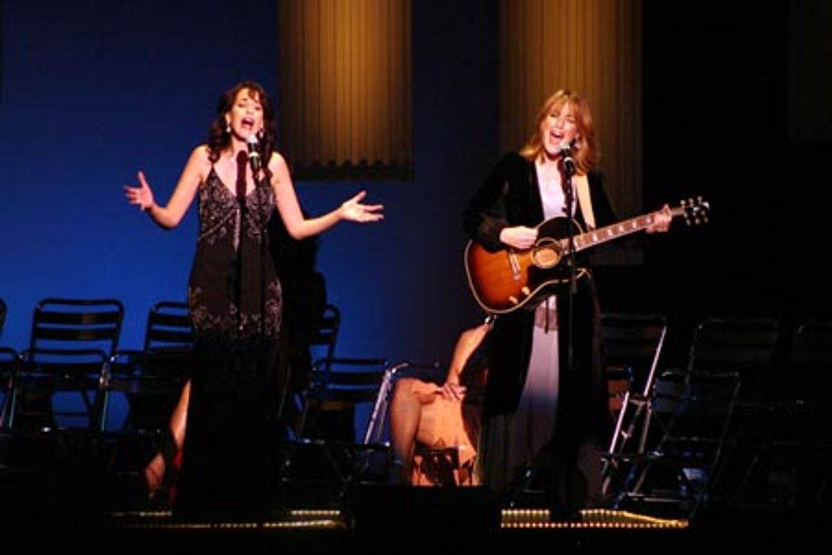 Maggie Wheeler and Katherine Wilhoite belt out 'Being Alive' at 