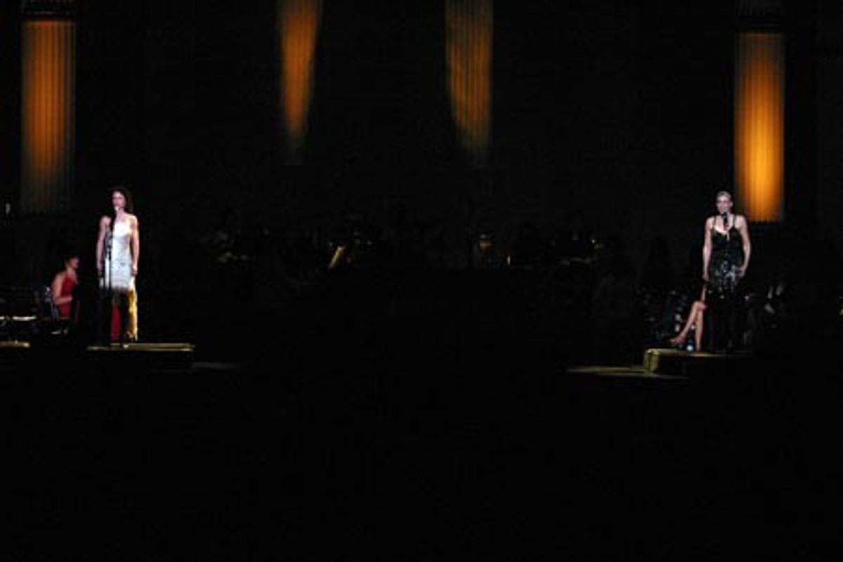 Jean Louisa Kelly and Deborah Gibson in a medley from Les Miserables at 