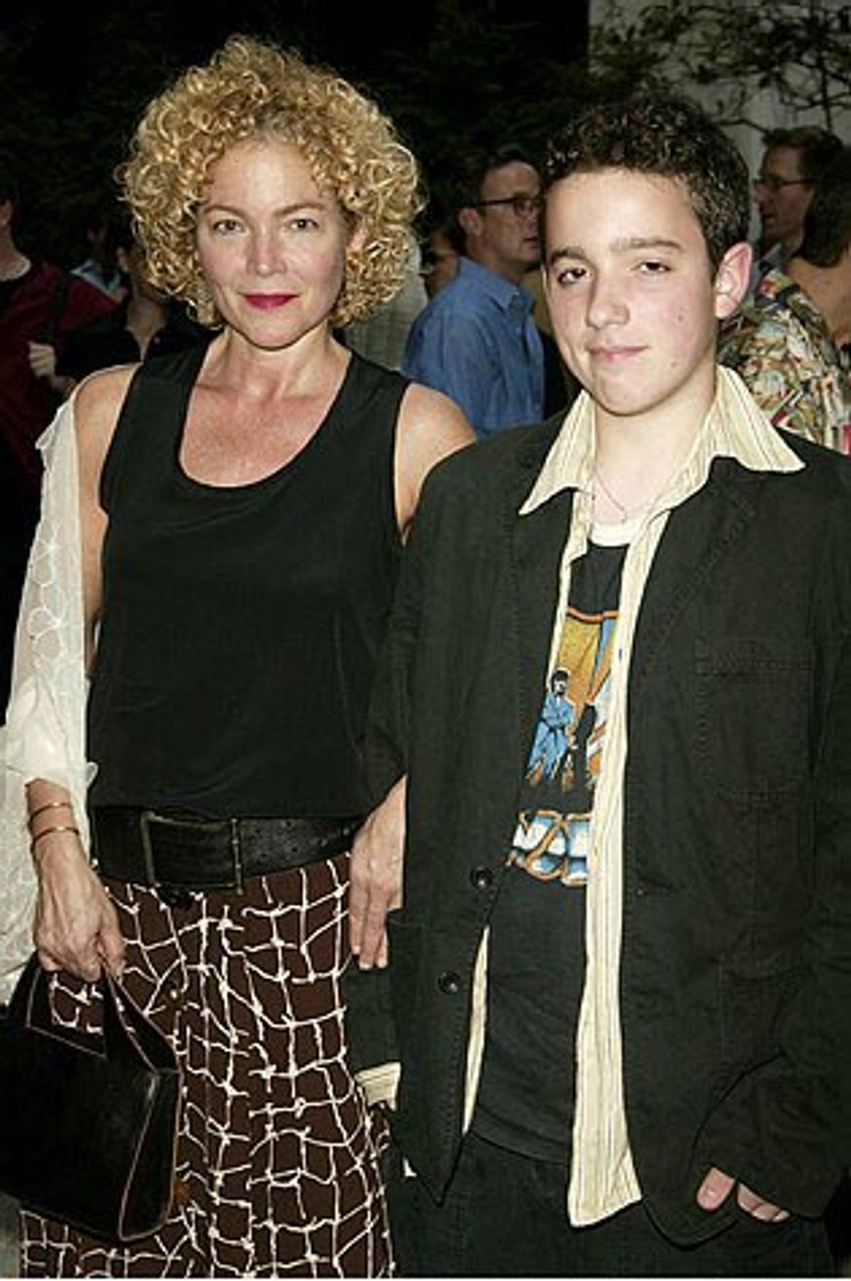 Amy Irving and her son Gabriel  at 